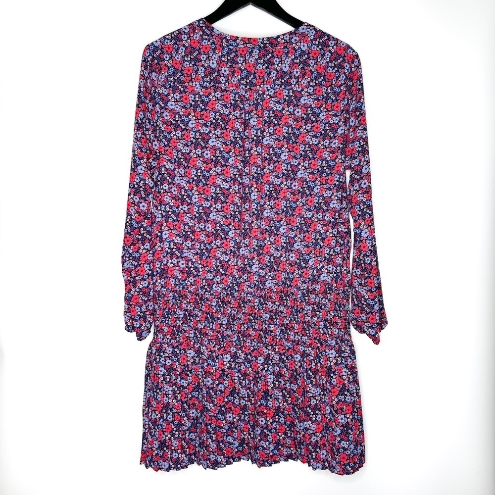GAP Floral Mini Dress in Burgundy with Pink and Blue Accents - Picture 6 of 6